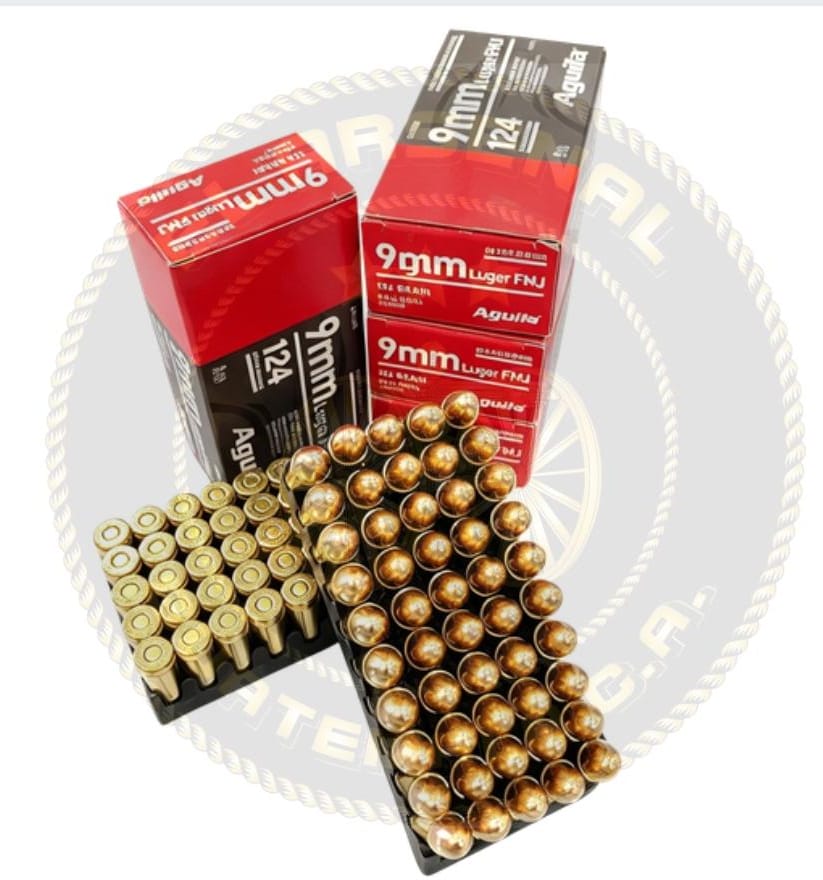 AGUILA 9MM. AGUILA FMJ: 124 Grs. 9MM