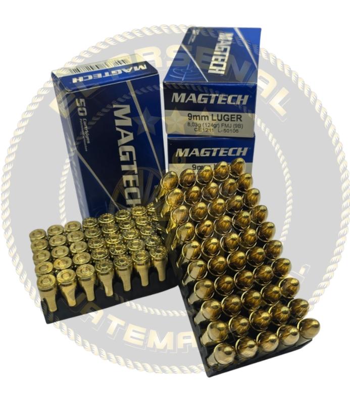 MAGTECH 9MM. MAGTECH FMJ 124 Grs. 9MM