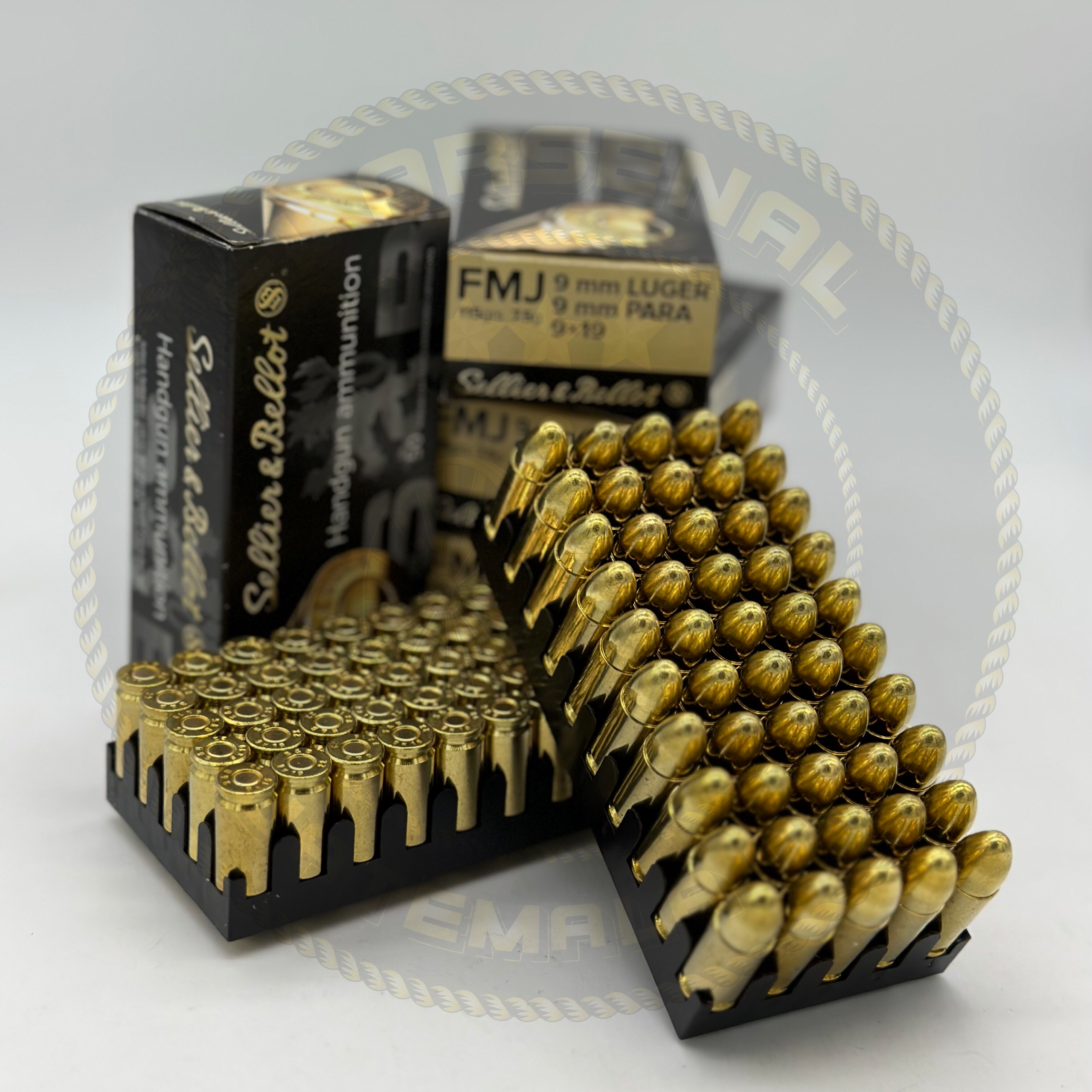 SELLIER & BELLOT 9MM. SELLIER & BELLOT FMJ: 115 Grs. 9MM
