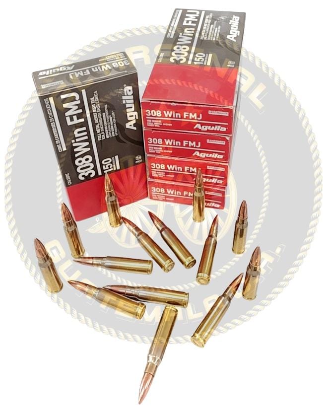 AGUILA .308 WIN AGUILA FMJ: 150 Grs. .308 WIN